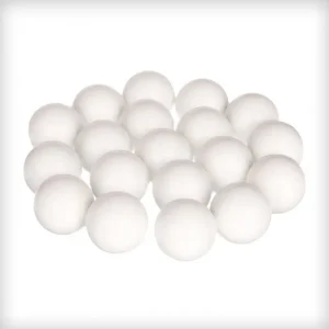 10 balles de baby-foot blanches